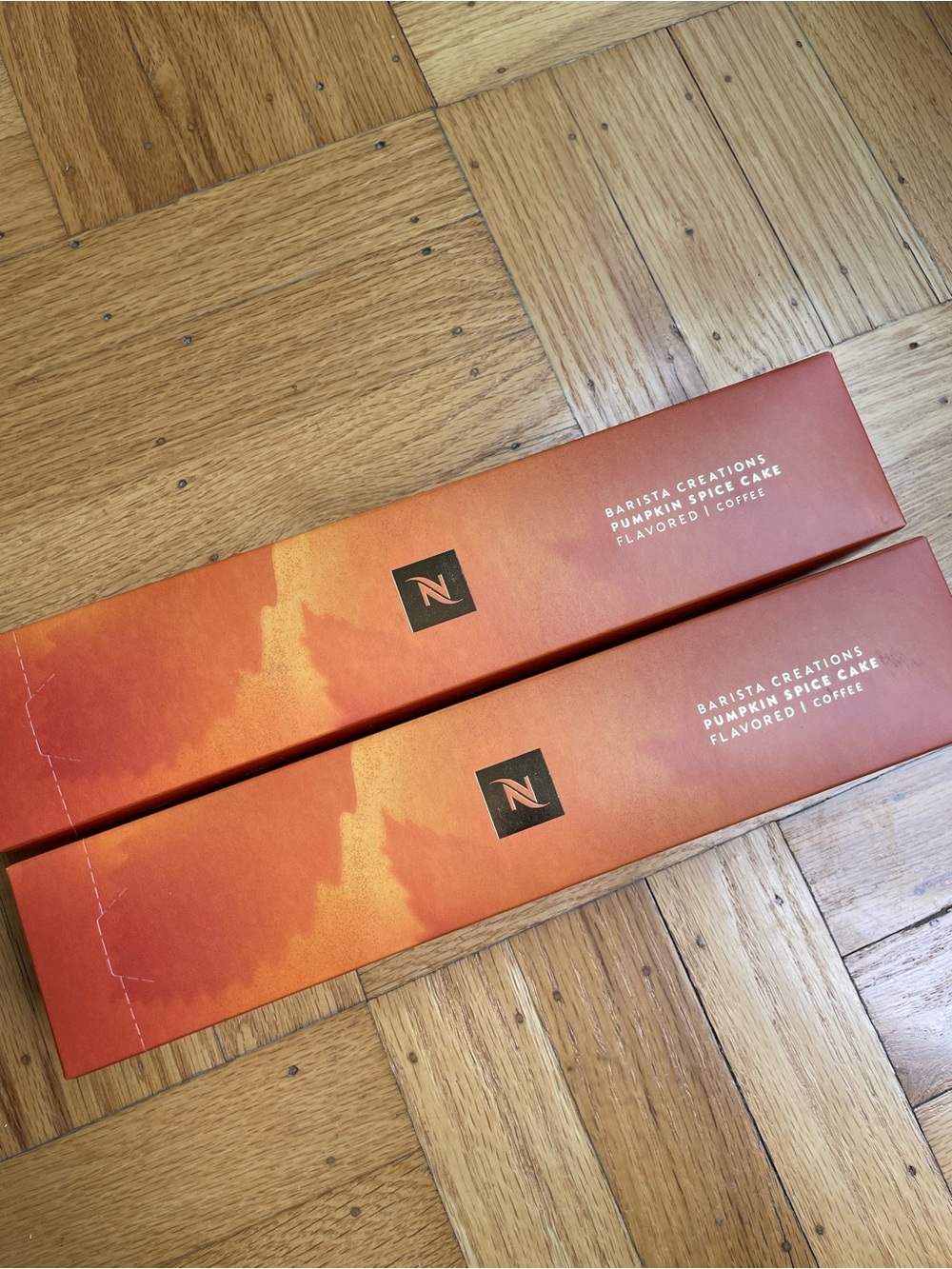 NIB Nespresso Vertuo Limited Pumpkin Spice Cake 2 Sleeves 20 Pods